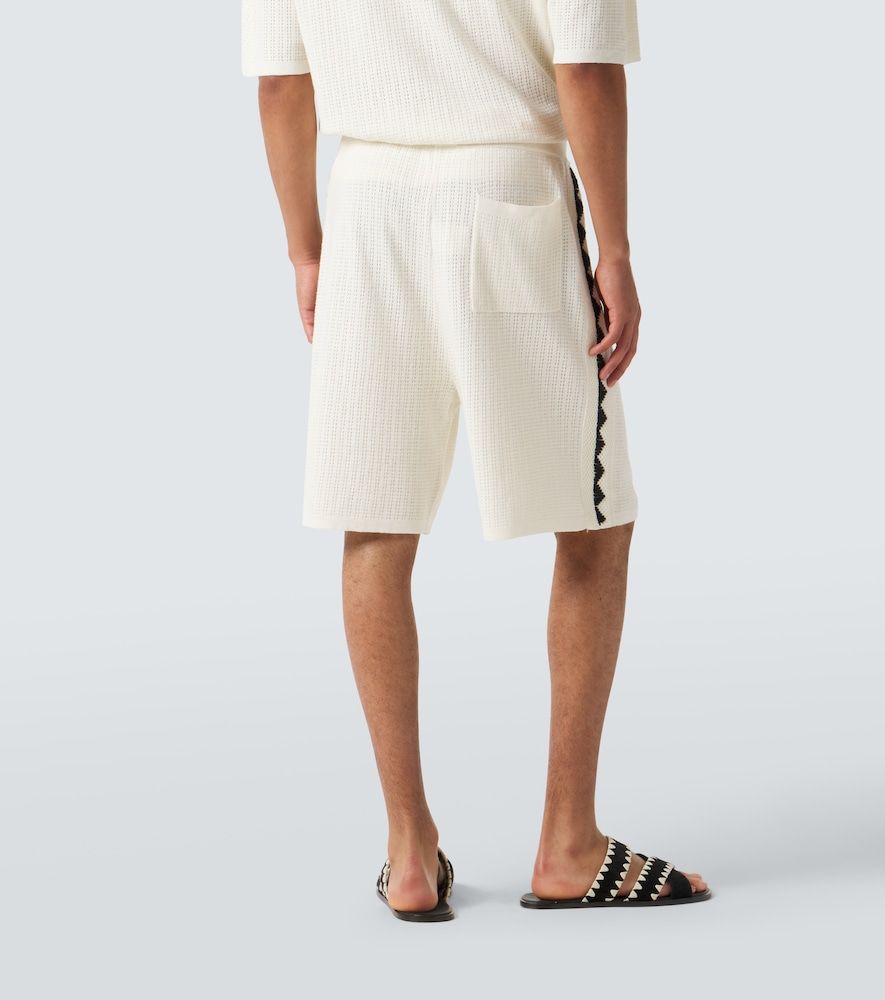 Bermuda in cotone e canapa crochet - Commas - Modalova