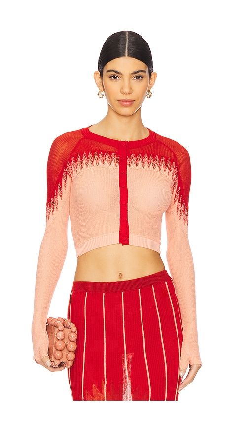 Fanged Cardigan in ,. Size S - ISA BOULDER - Modalova