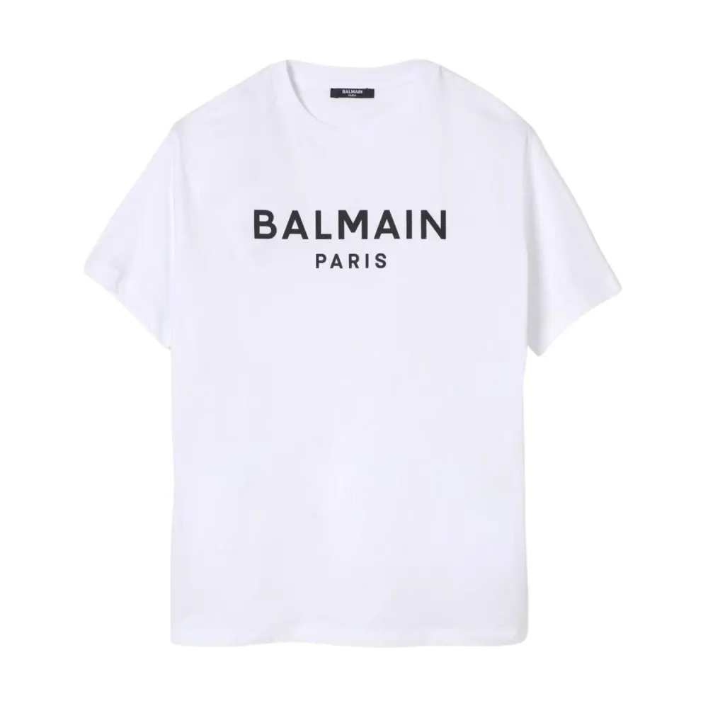 Logo Tee for Kids in White - Balmain - Modalova