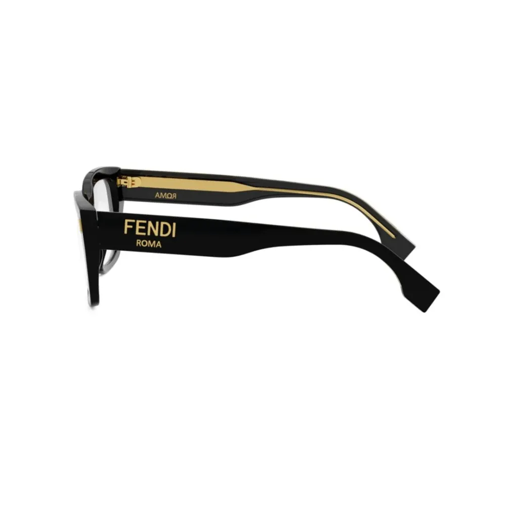 Square Black Optical Glasses - Fendi - Modalova