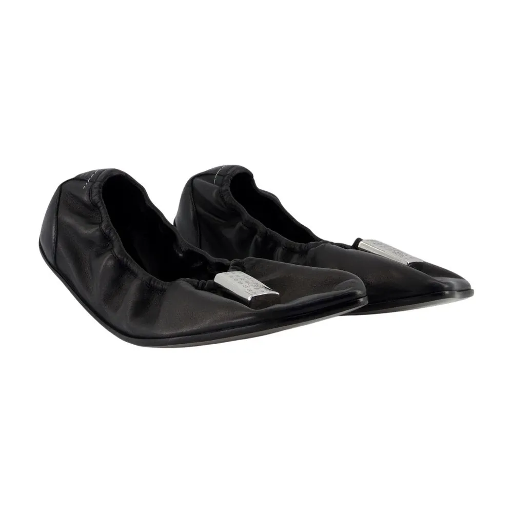 Square Toe Ballerinas - MM6 Maison Margiela - Modalova