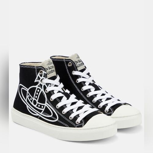 Vivienne westwood jacquard sale high top trainers