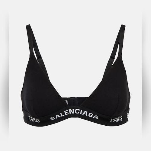 Balenciaga Women's Racerback Sports Bra in Black