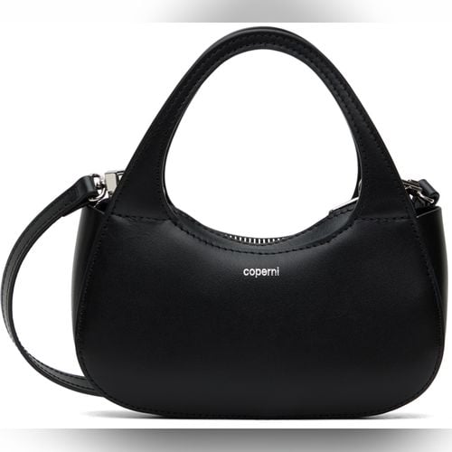 Leather Shoulder Bag in Black - Coperni